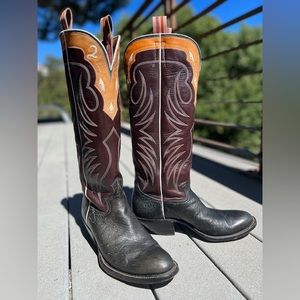 Hand-crafted genuine leather cowboy boots